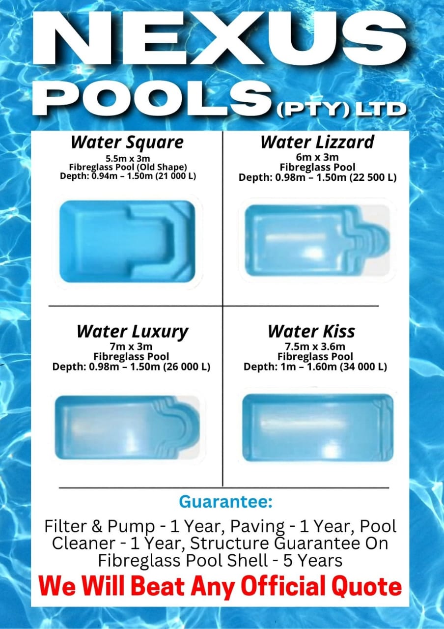 Pool shapes and sizes